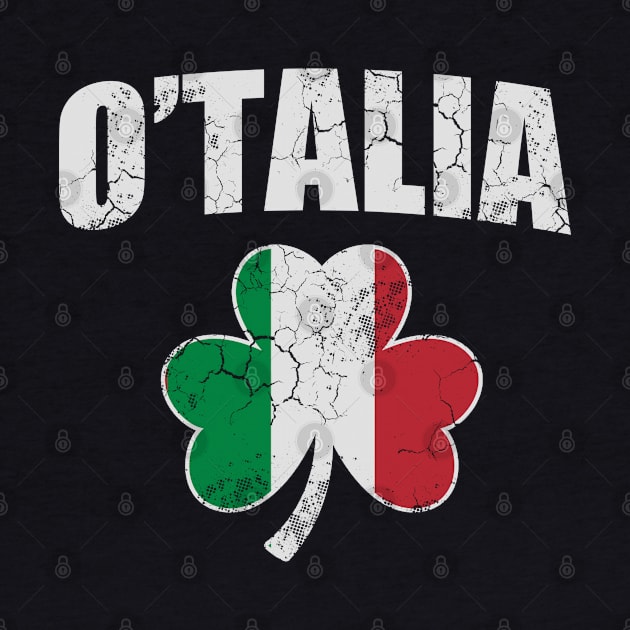 O'Talia Irish Italian Italia Italy Flag Shamrock St Patrick's Day by E